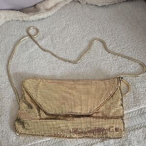 Vintage  Glomesh Gold Mesh Envelope Crossbody Bag